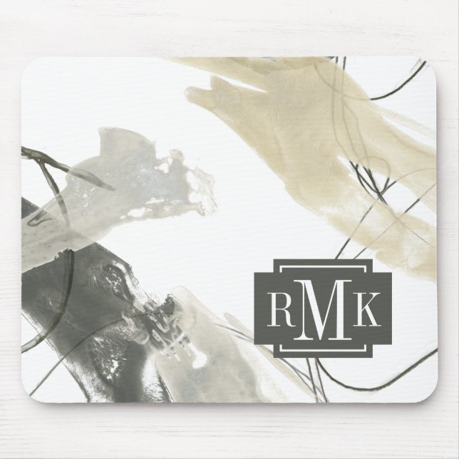 Mousepad Monograma | Monocromo (Frente)