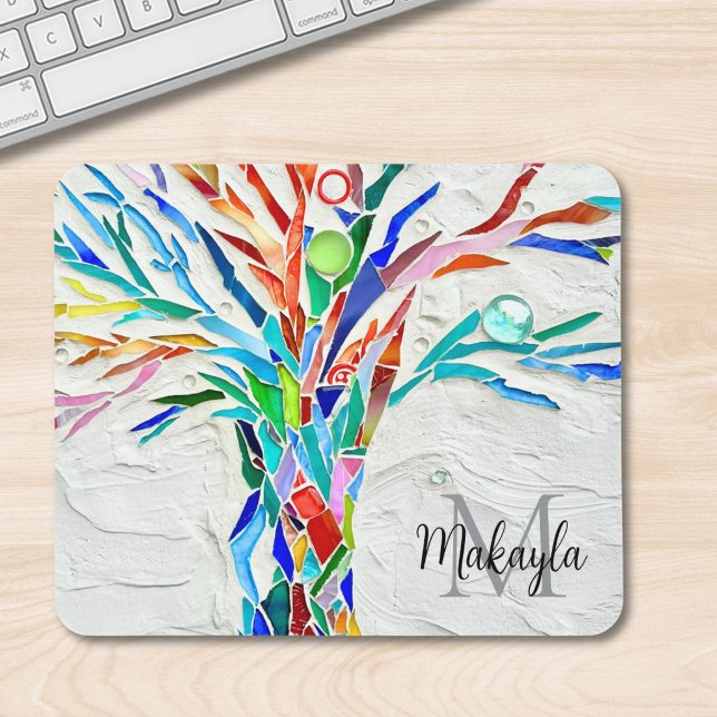 Mousepad Monograma Mosaico (Criador carregado)