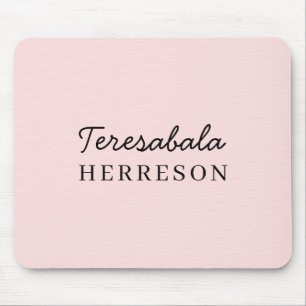 Mousepad Monograma Neutro Moderno Minimalista Elegante