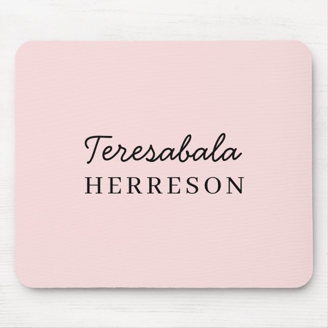 Mousepad Monograma Neutro Moderno Minimalista Elegante (Frente)
