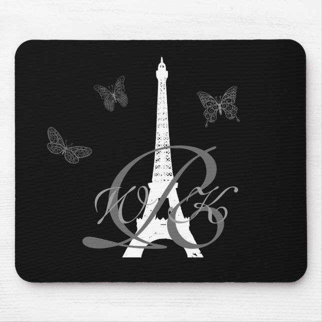 Mousepad Monograma no tapete do rato de Paris (Frente)