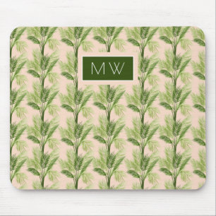 Mousepad Monograma  Oásis Indoor  Padrão de Árvore Palm
