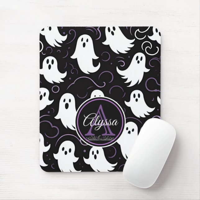 Mousepad Monograma - Padrão Fantástico (Com mouse)