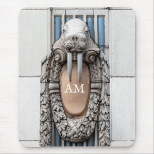 Mousepad Monograma Personalizado da Escultura Beaux Arts Wa