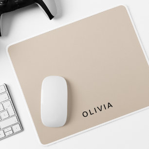 Mousepad "Monograma personalizado de bege