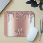 Mousepad Monograma Personalizado de Disco Personalizado com<br><div class="desc">Este design não contém glitter ou sequências reais. Pode ser personalizado na área fornecida pela alteração da foto e/ou do texto. Ou pode ser personalizado clicando em Personalizar este Modelo e, em seguida, escolhendo o clique para personalizar mais a opção e excluir ou alterar a cor do plano de fundo,...</div>