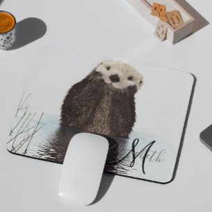 Mousepad Monograma Personalizado de Porte Secundário Adoráv