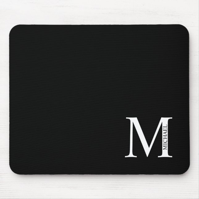 Mousepad Monograma Personalizado e Pad do Rato de Nome (Frente)