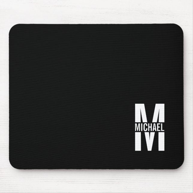 Mousepad Monograma Personalizado e Pad do Rato de Nome (Frente)