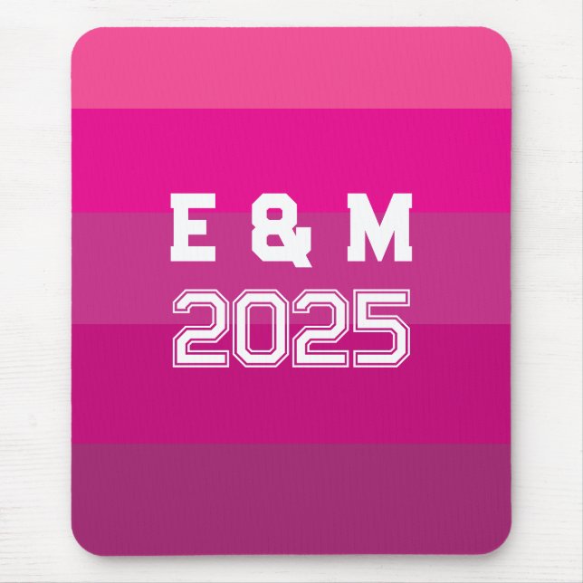 Mousepad "Monograma personalizável e anos (Frente)