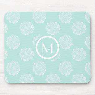 Mousepad Monograma  Plantação da felicidade  Pastel Succu