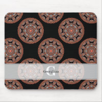 Monograma Safari Sunset Bohemian Bolinhas Mandala