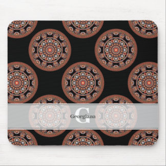 Mousepad Monograma Safari Sunset Bohemian Bolinhas Mandala