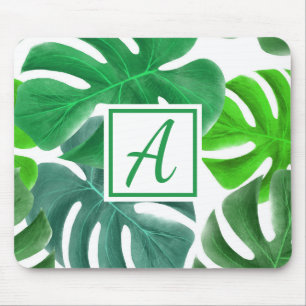 Mousepad Monograma Saída Verde Simples