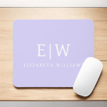 Mousepad Monograma Simples Profissional Elegante Minimalist<br><div class="desc">Apresentando nossa coleção profissional simples de monogramas minimalista: eleve seu estilo com sofisticação de eterno e elegância subestimada. Criada com muita atenção aos detalhes, esta coleção apresenta designs minimalistas adornados com seu monograma personalizado. Cada peça exumenta profissionalismo e refinamento, perfeito para fazer uma impressão duradoura em qualquer cenário. De artigos...</div>