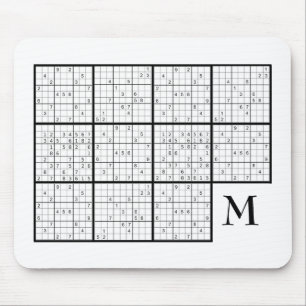 Mousepad Monograma Sudoku
