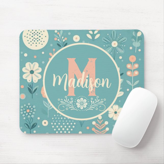 Mousepad Monogramas Sangue Whimsical (Com mouse)