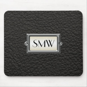 Mousepad Monogrammed 3-Letter Executive Men Personalizado