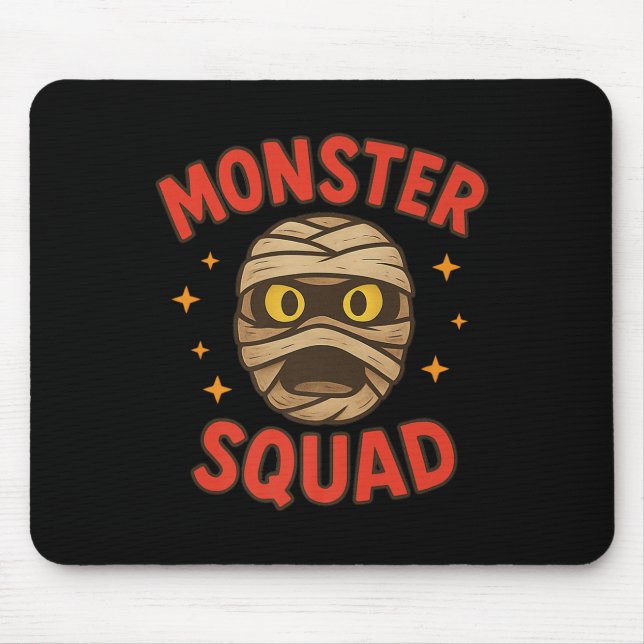 Mousepad Monster Squad Mummy Face Simples Fácil Cos De Hall (Frente)