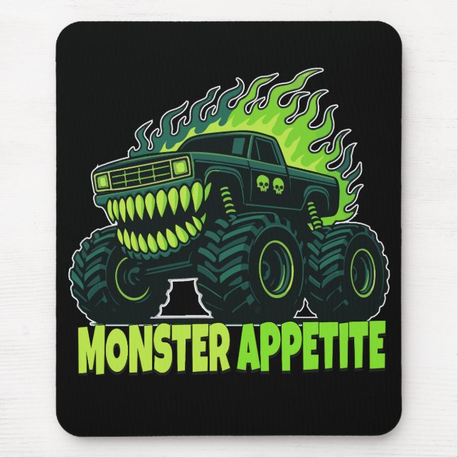 Mousepad Monster Truck Horror Flame (Frente)