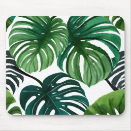 Mousepad Monstera Folaves | Cor de Água Moderna Simples