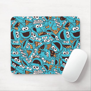Mousepad Monstro Come Bolachas Nom Nom Nom Estampa