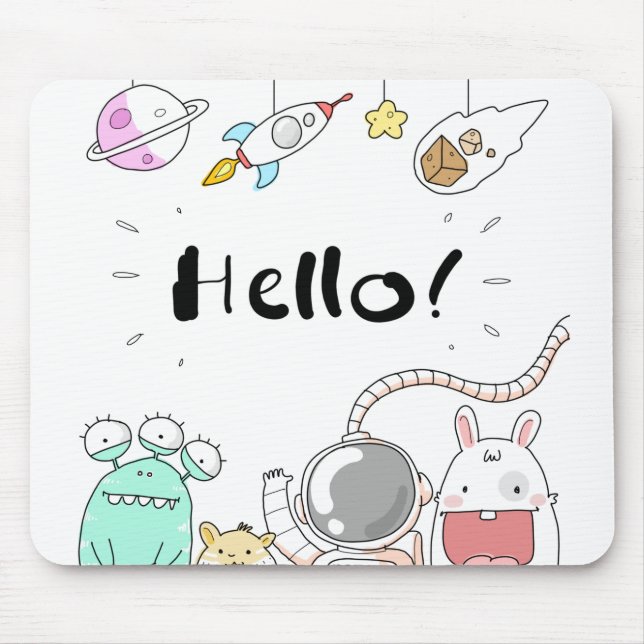 Mousepad Monstro de Alienígena do Astronauta de Brinquedos  (Frente)