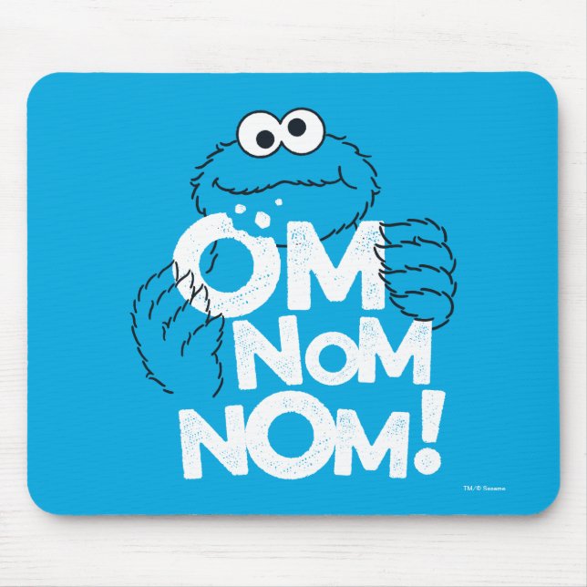 Mousepad Monstro de cookies | Om Nom Nom! (Frente)