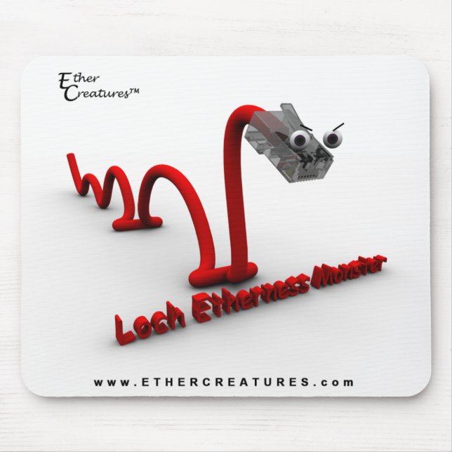 Mousepad Monstro de Etherness do Loch (Frente)