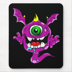 Mousepad Monstro de Pessoas Roxas Cuecas