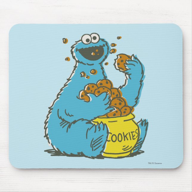 Mousepad Monstro dos Biscoitos Vintage (Frente)