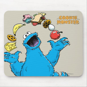Mousepad Monstro dos Bolinhos Bate Bolas Vintage