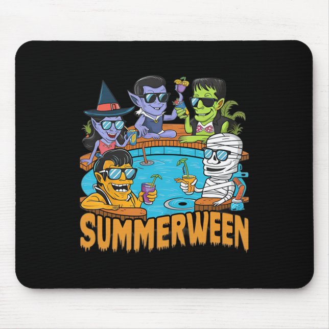 Mousepad Monstro Spooky Do Halloween Para Homens (Frente)