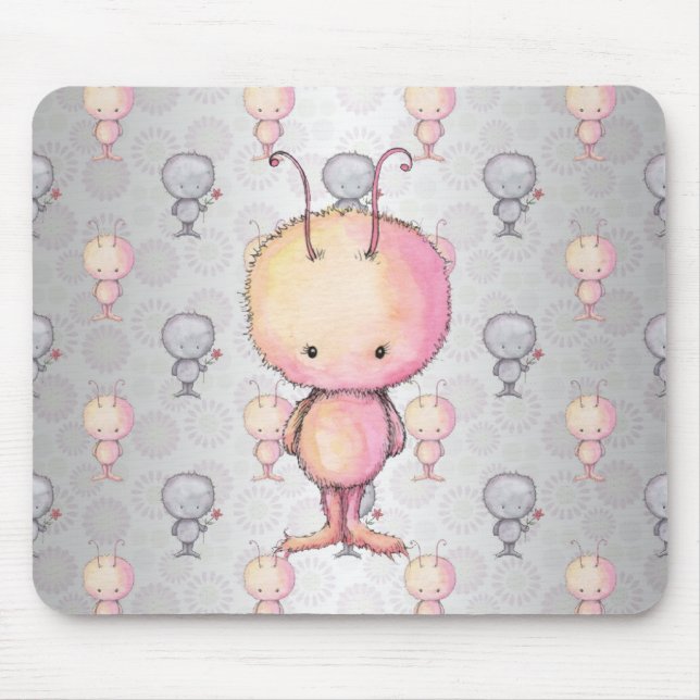 Mousepad Monstros Fluffy Bonitos (Frente)