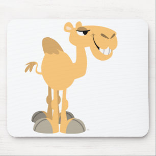 Mousepad Montagem do Camel de Cartoon Sorridente