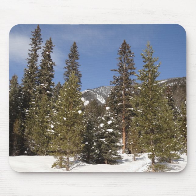 Mousepad Montana Mountain Trails na foto da paisagem de inv (Frente)