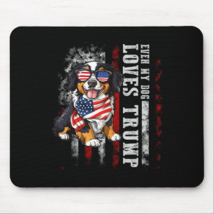 Mousepad Montanha Bernesa Mesmo Meu Cachorro Ama Trump Engr