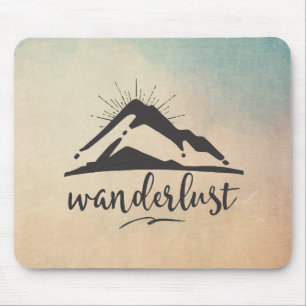Mousepad Montanha com raios solares - Tipografia de Wanderl