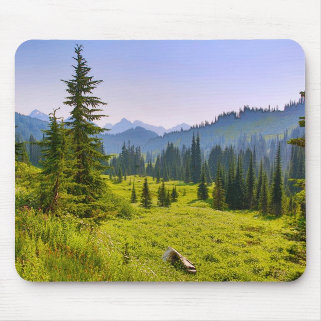 Mousepad Montanha e Paisagem Florestal Estado de Washington (Frente)