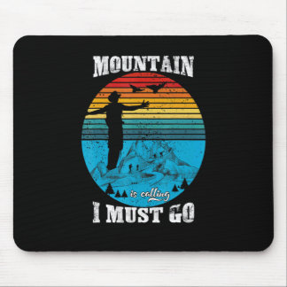 Mousepad Montanha Está Chamando Eu Devo Ir Caminhar