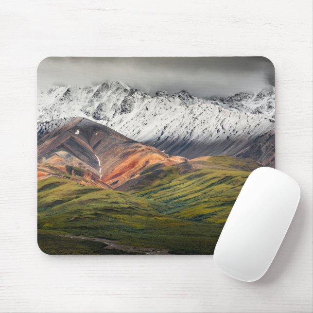 Mousepad Montanha policromática, Denali NP, Alasca (Com mouse)