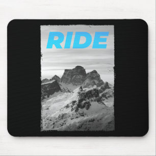 Mousepad Montanha Ride Snowboard Esquiando Snowboard Esqui