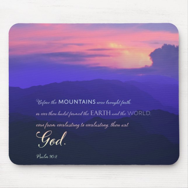 Mousepad Montanha Rosa-Sol-Boca-Cristã (Frente)