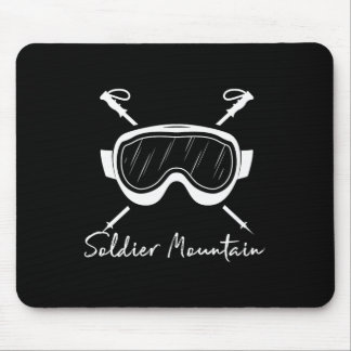 Mousepad Montanha Soldier Idaho Esqui Óculos de Esqui Féria