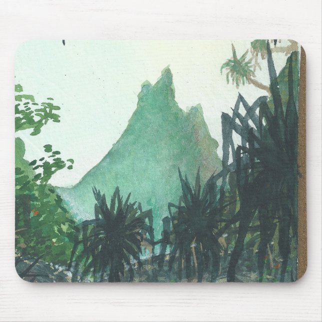 Mousepad Montanha Vista de Kee'e Beach (Frente)