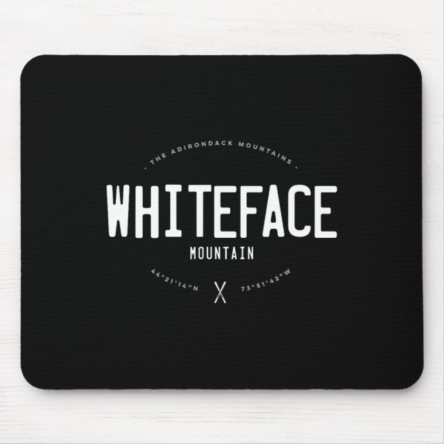 Mousepad Montanha Whiteface Nova York Gráfico Distressed Vi (Frente)