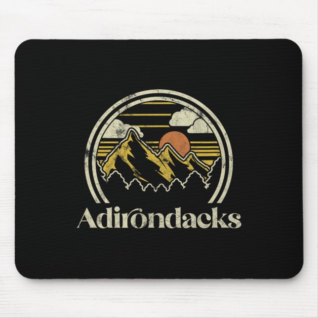 Mousepad Montanhas Adirondacks Nova York Acampamento de cam (Frente)