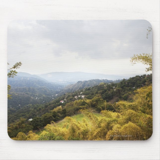 Mousepad Montanhas azuis sobre a vista de Kingston (Frente)