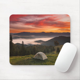 Mousepad Montanhas Campanha Foggy Sunrise