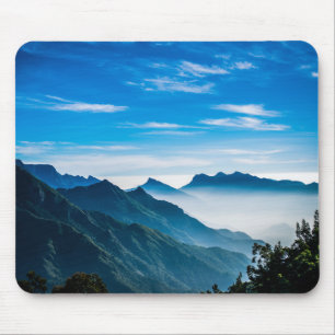 Mousepad Montanhas da Manhã Paisagem Mista